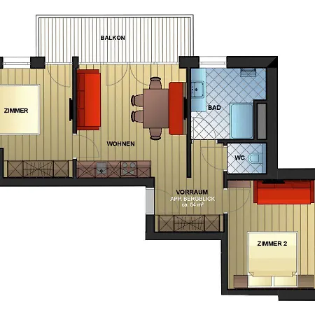 לינה וארוחת בוקר Appartement-pension Kendlbacher גרוסארל