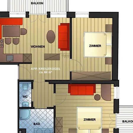 Appartement-pension Kendlbacher Nocleg ze śniadaniem 4*